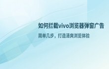 vivo浏览器如何阻止弹出式窗口 拦截弹窗的方法
