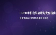 OPPO手机密码查看方法_密码安全说明