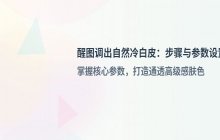 醒图调出冷白皮效果 步骤与美白参数设置