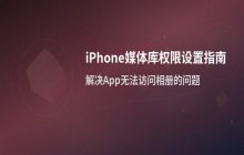 iPhone如何设置特定应用程序的媒体库访问权限