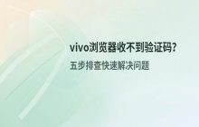 vivo浏览器无法接收网页验证码的排查与处理步骤