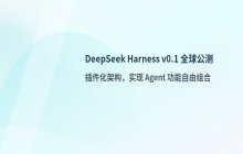 DeepSeek Harness v0.1架构采用插件化设计并开启全球公测