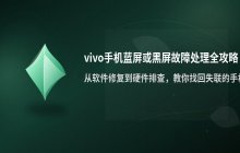 vivo手机屏幕蓝屏或黑屏无法正常使用的故障处理