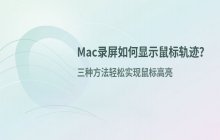 iPhone录制带有鼠标指针轨迹的视频开启辅助功能指针