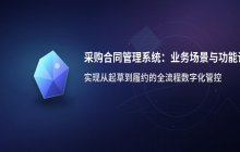 合同管理系统采购合同支持功能_具体业务应用场景说明
