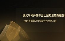 通义千问开放平台上线进展_生态合作伙伴入驻规模分析
