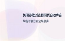 关闭谷歌浏览器网页自动播放声音的详细处理方法