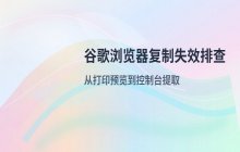 谷歌浏览器网页无法复制文字的故障排查与解决