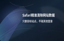 Safari浏览器仅清除某个特定网站数据的操作方法