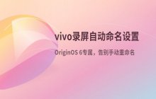 vivo手机录屏自动命名功能_屏幕录制文件命名设置