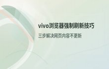 vivo浏览器网页内容不更新_如何通过强制刷新功能查看最新页面