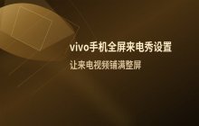 vivo手机来电秀_设置全屏视频通话背景的操作