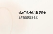vivo手机在格式化之后重新恢复备份数据的操作