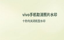 vivo手机拍摄照片时_取消左下角水印设置的方法