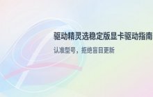 在驱动精灵中筛选稳定版显卡驱动的具体步骤