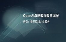 OpenAI战略调整 聚焦编程与企业服务精简业务