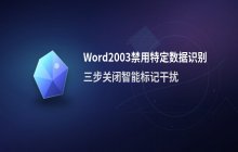Word2003中停止识别特定数据项的操作方法