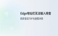 Edge浏览器地址栏无法输入文字的排查方法 解决建议