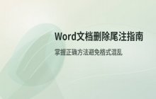 Word文档中删除尾注的操作流程_注意事项