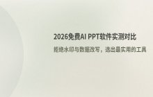 免费的AI自动生成PPT软件对比及功能分析
