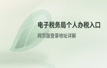 电子税务局个人办税入口，网页版登录地址