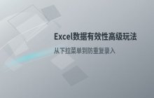 Excel数据有效性高级用法 提升输入效率技巧