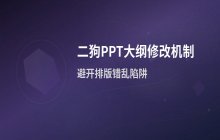 二狗PPT大纲确认后的修改机制_内容回退与调整规则说明