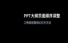 二狗PPT大纲页面顺序调整方法_前后位置移动操作指南