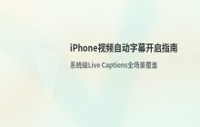 在iPhone折叠屏上开启视频自动字幕功能