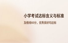 小学考试中标达含义解析及常见达标分数标准