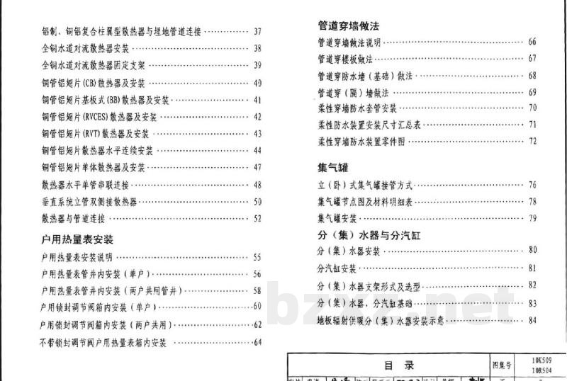 暖通动力施工安装图集（一）（水系统）