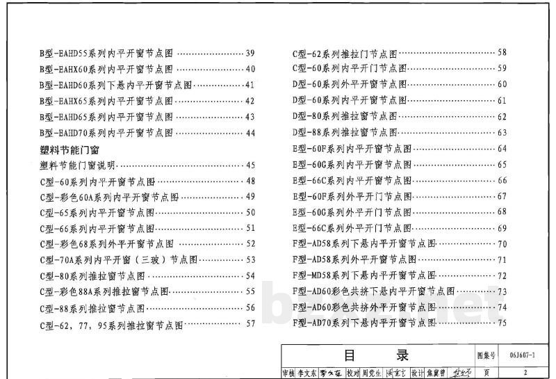 建筑节能门窗（一）