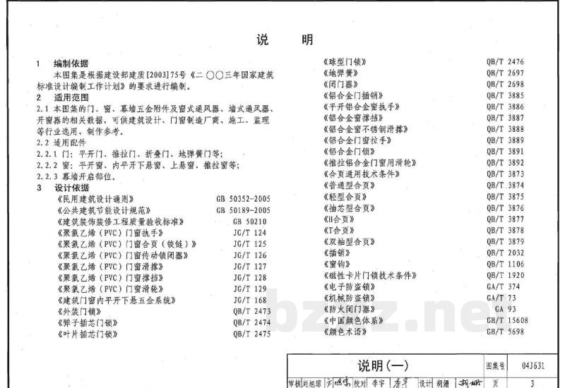 门、窗、幕墙窗用五金附件