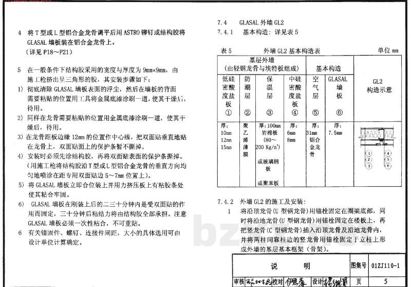 瓷面纤维增强水泥墙板建筑构造