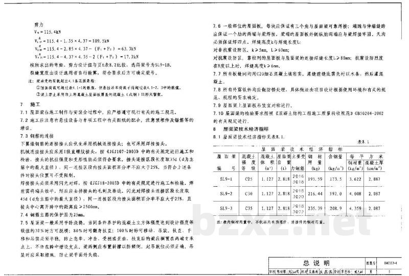 钢筋混凝土屋面梁（2004年合订本）