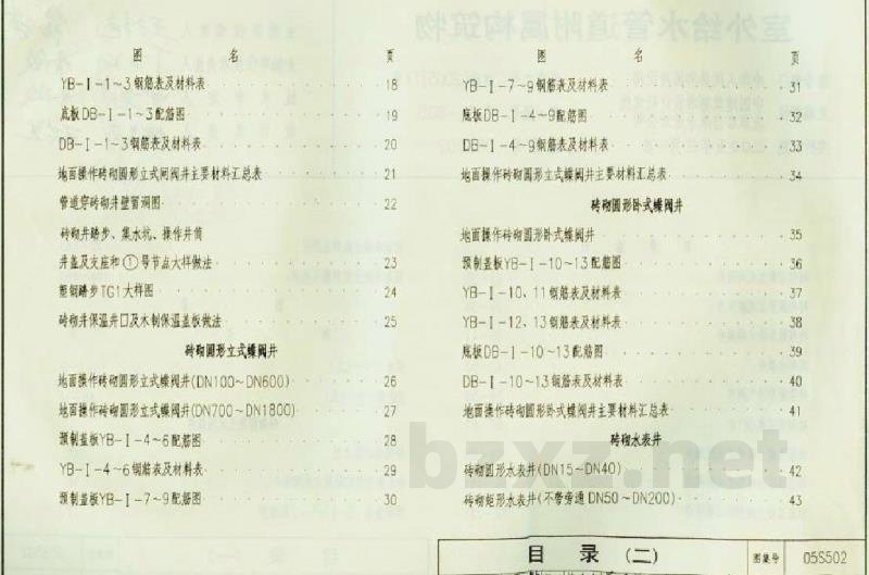 给水排水标准图集 室外给水排水管道工程及附属设施(一)(2011年合订本)