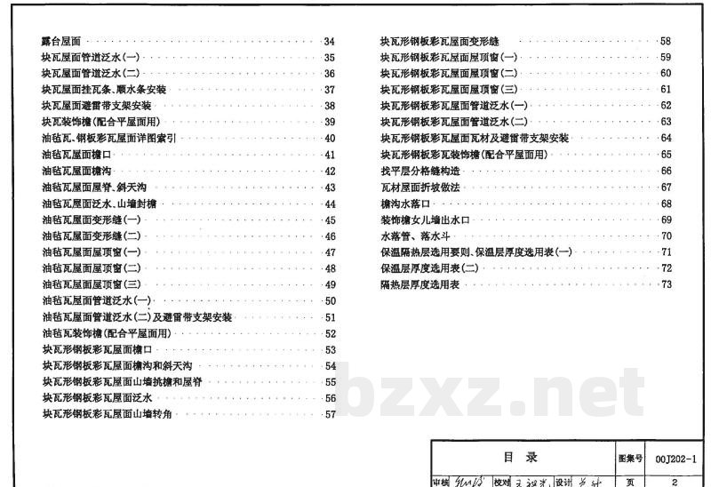 坡屋面建筑构造（一）（含2003年局部修改版）