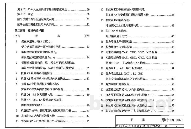 混凝土结构施工图平面整体表示方法制图规则和构造详图（现浇混凝土框架、剪力墙、框架-剪力墙、框支剪力墙结构）