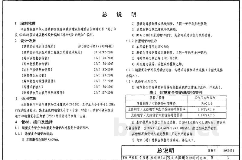 建筑给水复合金属管道安装