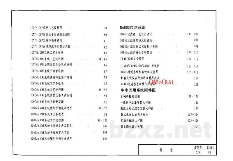  中水与雨水利用工程图集（天津市建筑标准设计图集2012版）