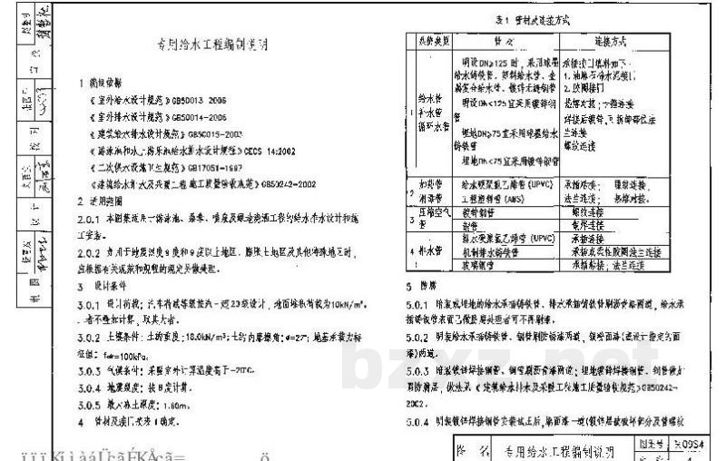  专用给水工程09系列给水排水
