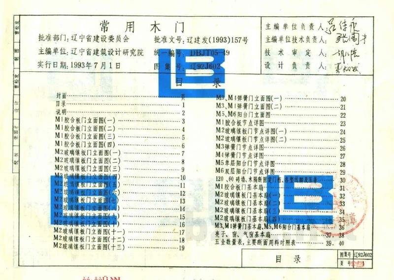  常用木门