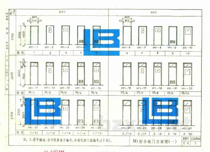  常用木门