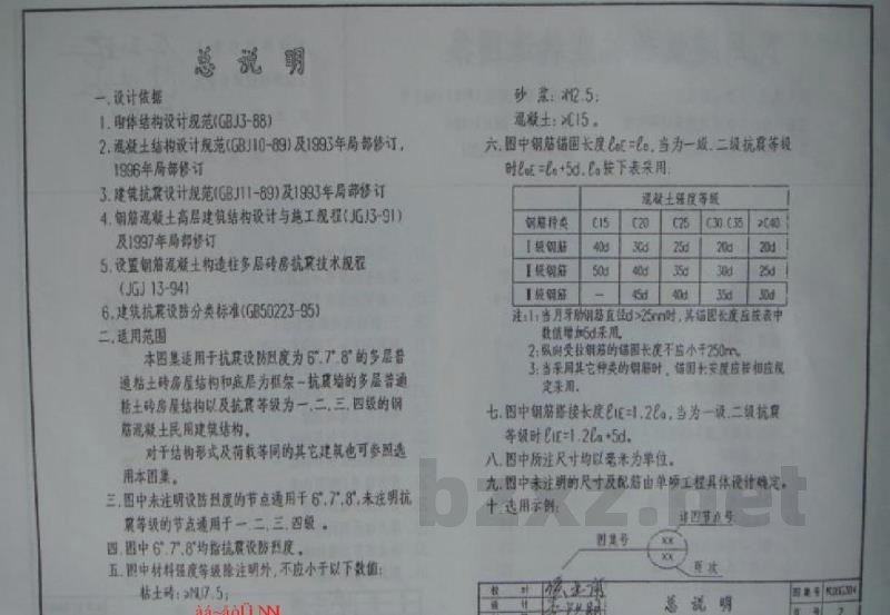  民用建筑物抗震构造图集（安徽省建筑标准设计图集）