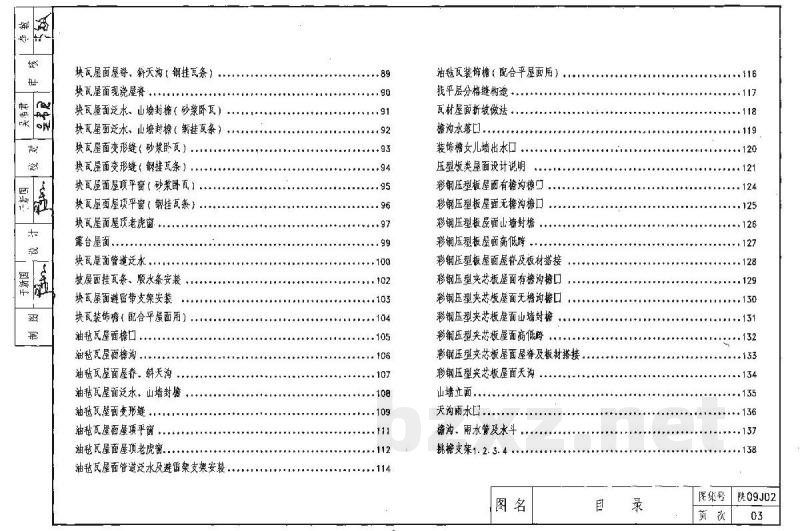  屋面图集（陕西省地方规范图集  ）