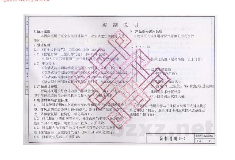  厨房、卫生间自动调压式排风道