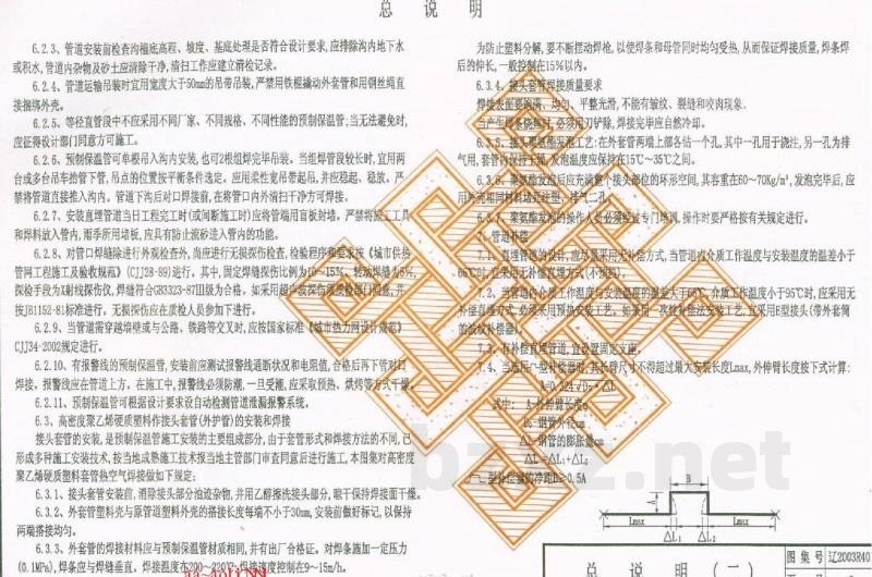  供热工程（热水）直埋管道安装图