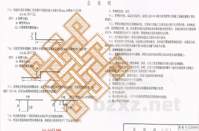  供热工程（热水）直埋管道安装图