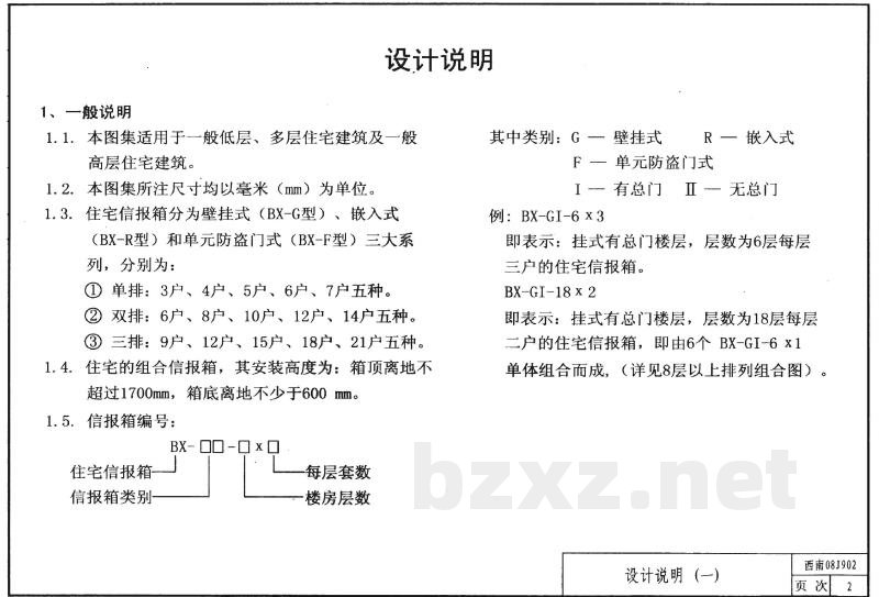  住宅信报箱