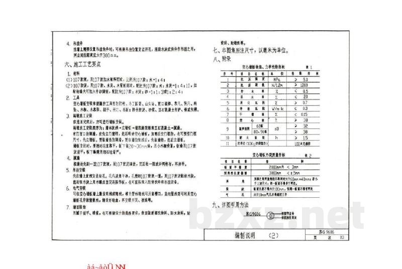  玻璃纤维增强水泥(GRC)轻质空心隔墙板构造
